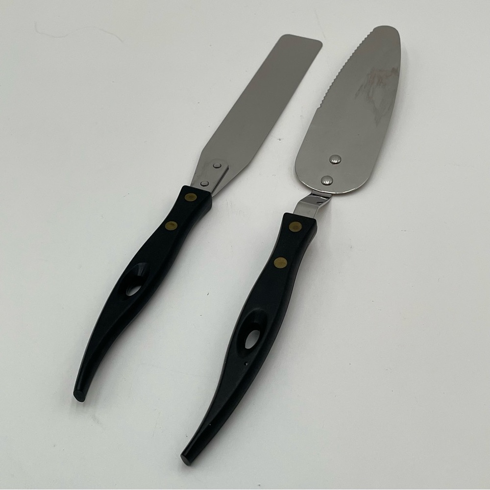 Stanley Stainless Steel Utensil Lot Pie Server Spatula Spreader Curved Handles